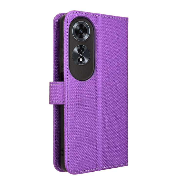 For OPPO A60 4G Diamond Texture Leather Phone Case