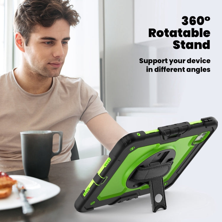 For iPad Pro 11 2025 / 2024 Silicone Hybrid PC Tablet Case with Shoulder Strap