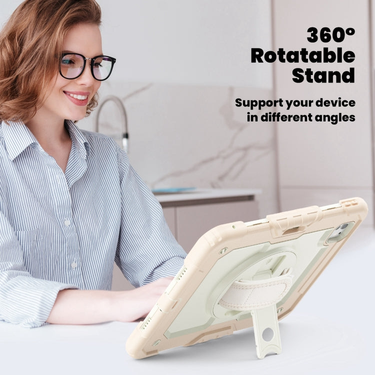 For iPad Pro 11 2025 / 2024 Silicone Hybrid PC Tablet Case with Shoulder Strap