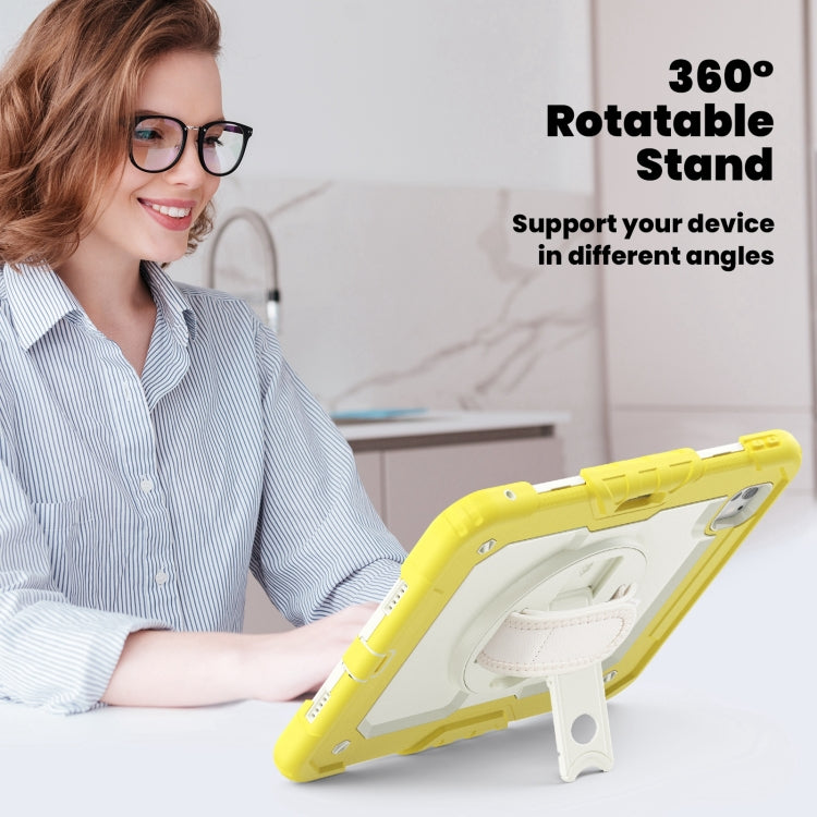 For iPad Pro 11 2025 / 2024 Silicone Hybrid PC Tablet Case with Shoulder Strap