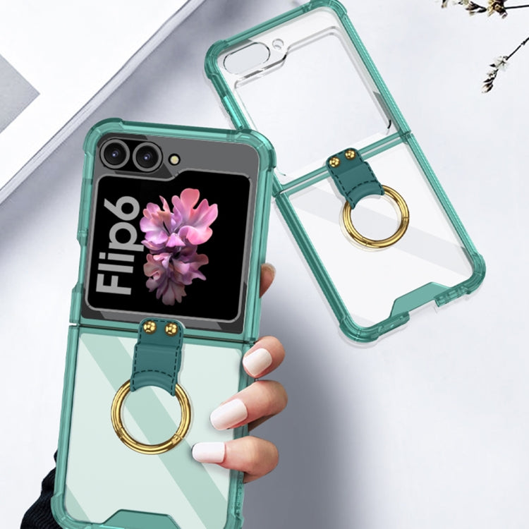 For Samsung Galaxy Z Flip6 / Flip7 FE GKK Airbag Ring Full Coverage Phone Case
