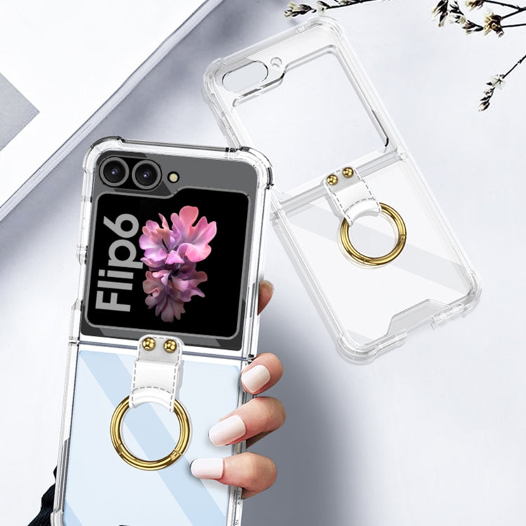 For Samsung Galaxy Z Flip6 / Flip7 FE GKK Airbag Ring Full Coverage Phone Case