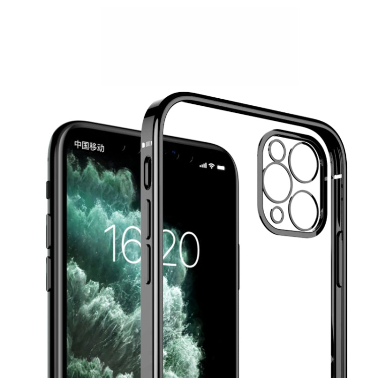 For iPhone 11 Pro GKK Straight Edge Phantom TPU + Plating Protective Case(Silver)