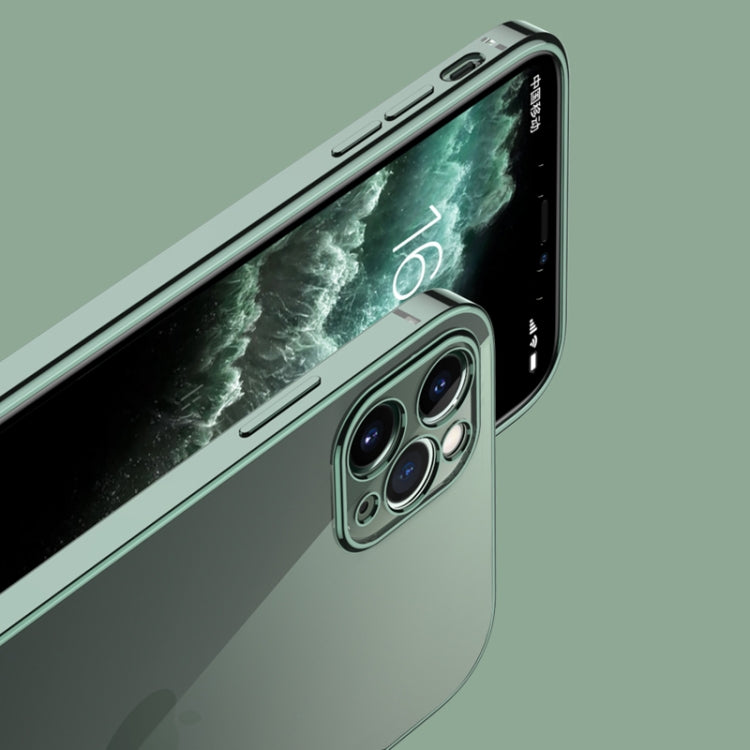 For iPhone 11 Pro GKK Straight Edge Phantom TPU + Plating Protective Case(Silver)