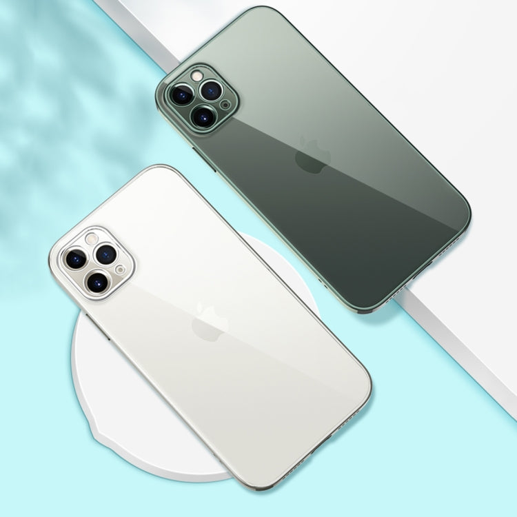 For iPhone 11 Pro GKK Straight Edge Phantom TPU + Plating Protective Case(Silver)