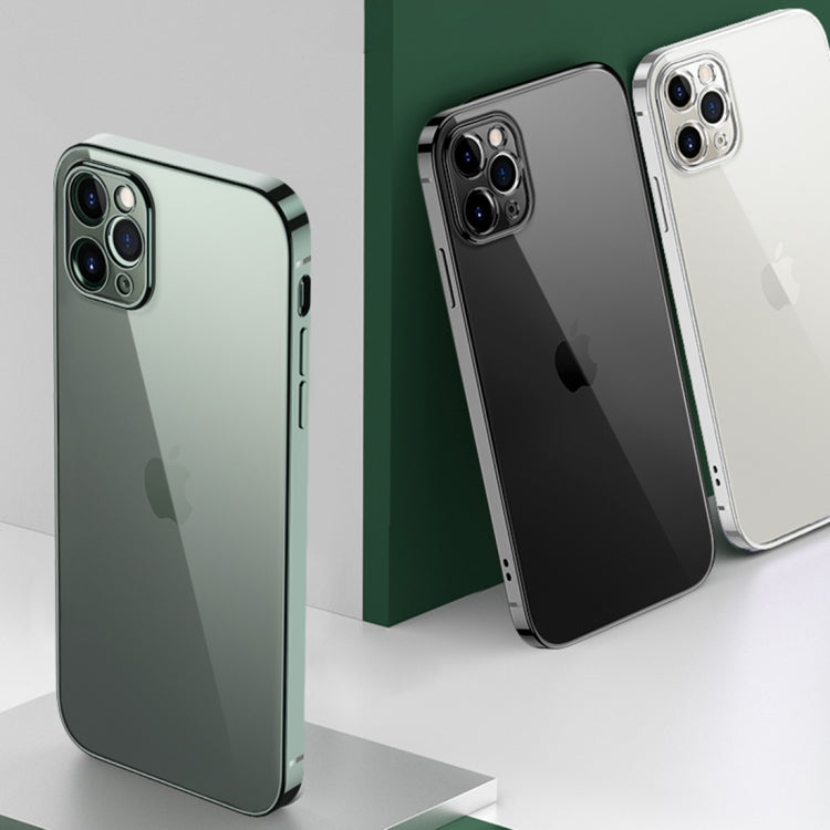 For iPhone 11 Pro GKK Straight Edge Phantom TPU + Plating Protective Case(Silver)