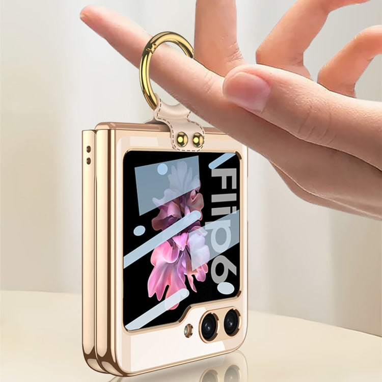 For Samsung Galaxy Z Flip6 / Flip7 FE GKK Integrated Electroplating Phone Case with Ring