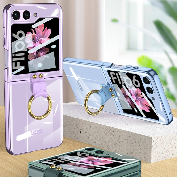 For Samsung Galaxy Z Flip6 / Flip7 FE GKK Integrated Electroplating Phone Case with Ring