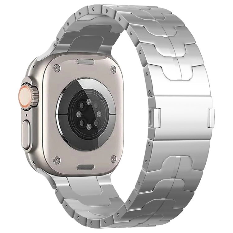 For Apple Watch Series 7 45mm Magnetic Buckle Titanium Alloy Watch Band