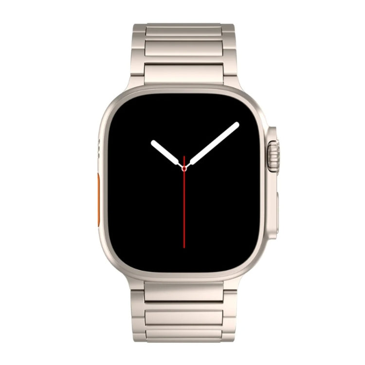 For Apple Watch Ultra 49mm I-shaped Butterfly Buckle Titanium Alloy Watch Band