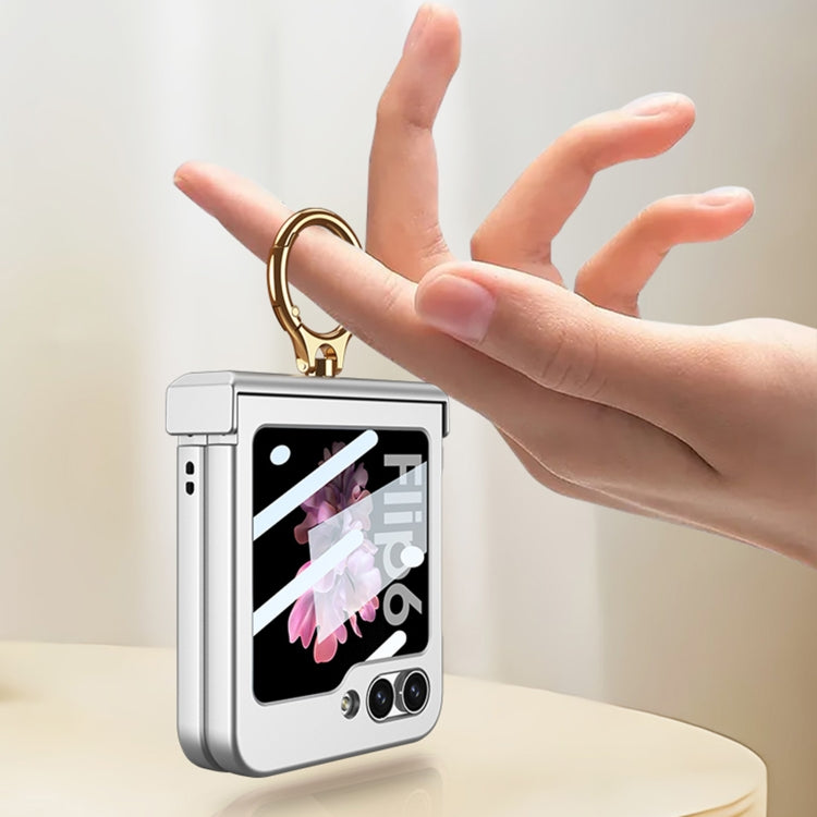 For Samsung Galaxy Z Flip6 / Flip7 FE GKK Integrated Ultra-thin Hinge Full Coverage Phone Case with Ring