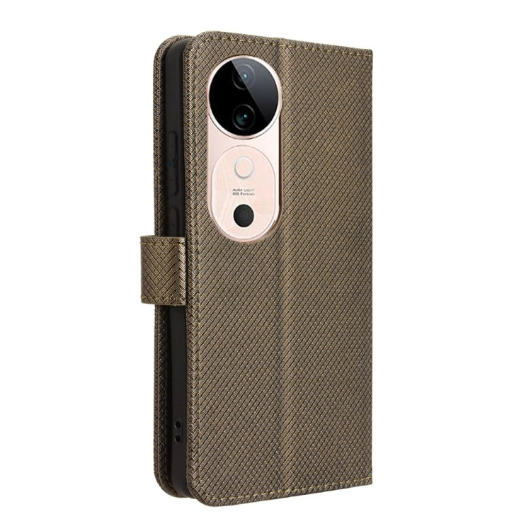 For vivo S19 5G Diamond Texture Leather Phone Case