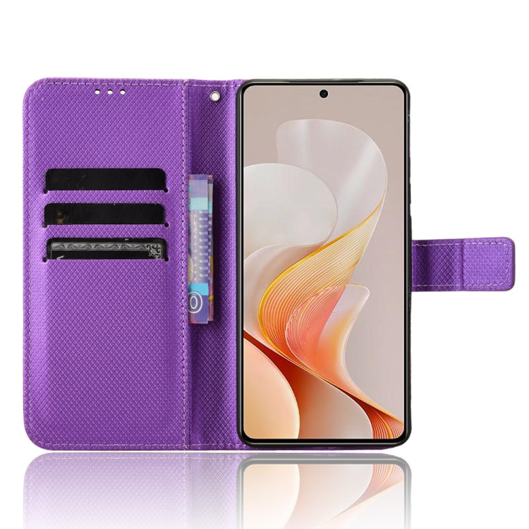 For vivo S19 5G Diamond Texture Leather Phone Case