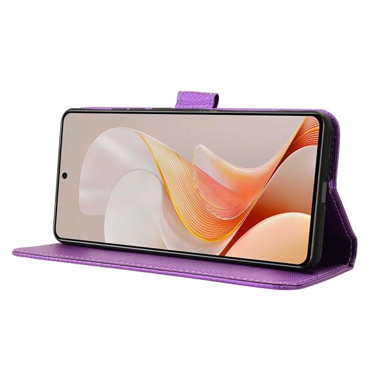 For vivo S19 5G Diamond Texture Leather Phone Case