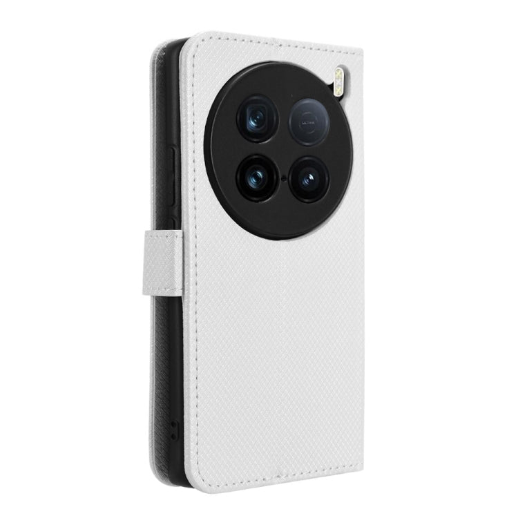 For vivo X100 Ultra 5G Diamond Texture Leather Phone Case