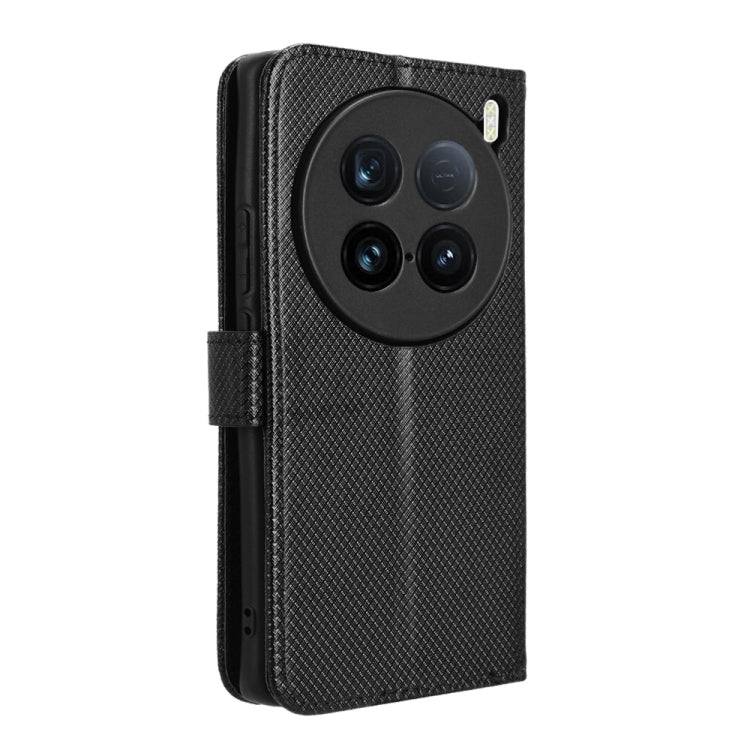 For vivo X100 Ultra 5G Diamond Texture Leather Phone Case