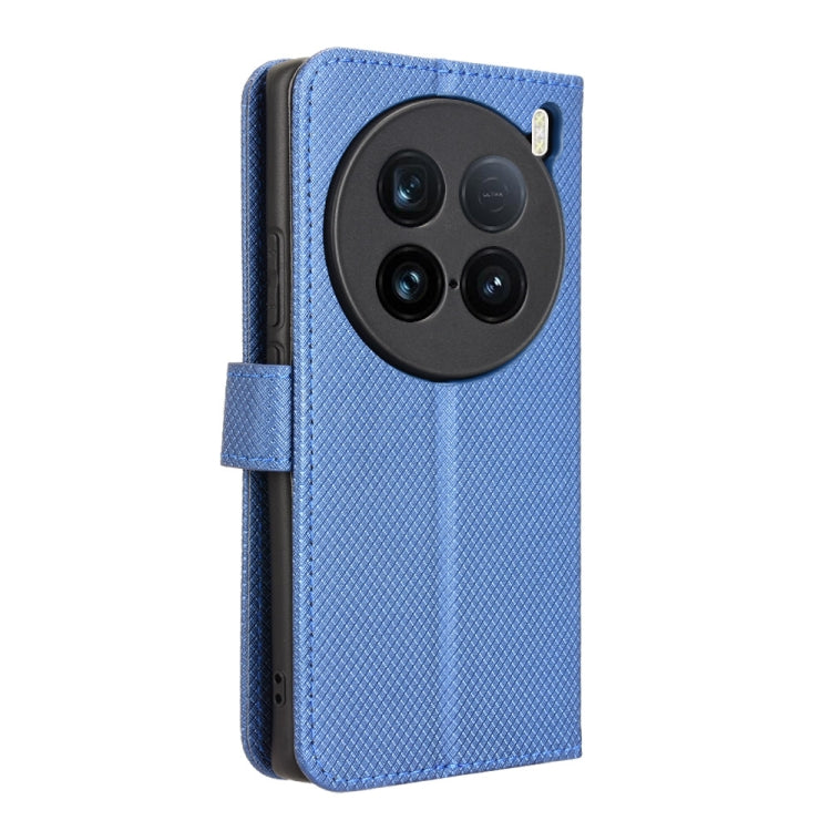 For vivo X100 Ultra 5G Diamond Texture Leather Phone Case