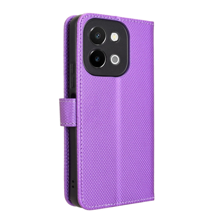 For vivo Y28 4G Diamond Texture Leather Phone Case
