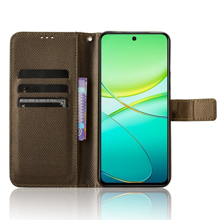For vivo Y58 5G Diamond Texture Leather Phone Case