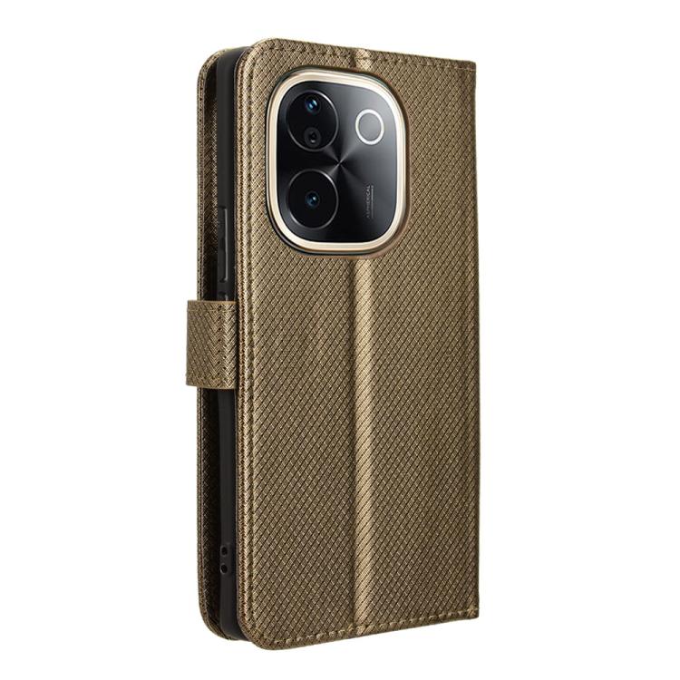 For vivo T3 Pro 5G / iQOO Z9S Pro 5G Diamond Texture Leather Phone Case