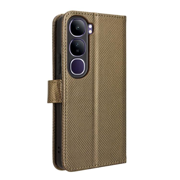 For vivo V40 Lite 4G / 5G IDN Diamond Texture Leather Phone Case