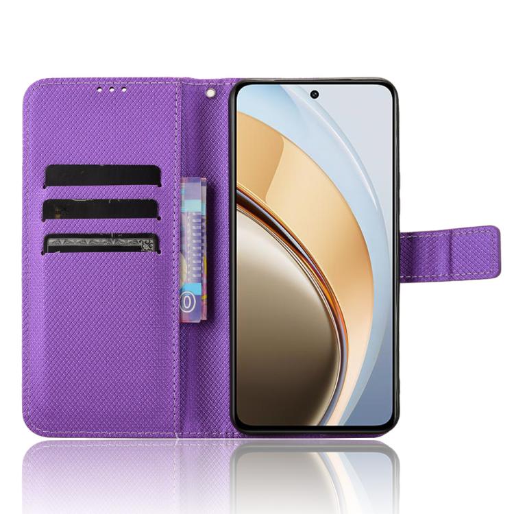 For vivo V40 Lite 4G / 5G IDN Diamond Texture Leather Phone Case