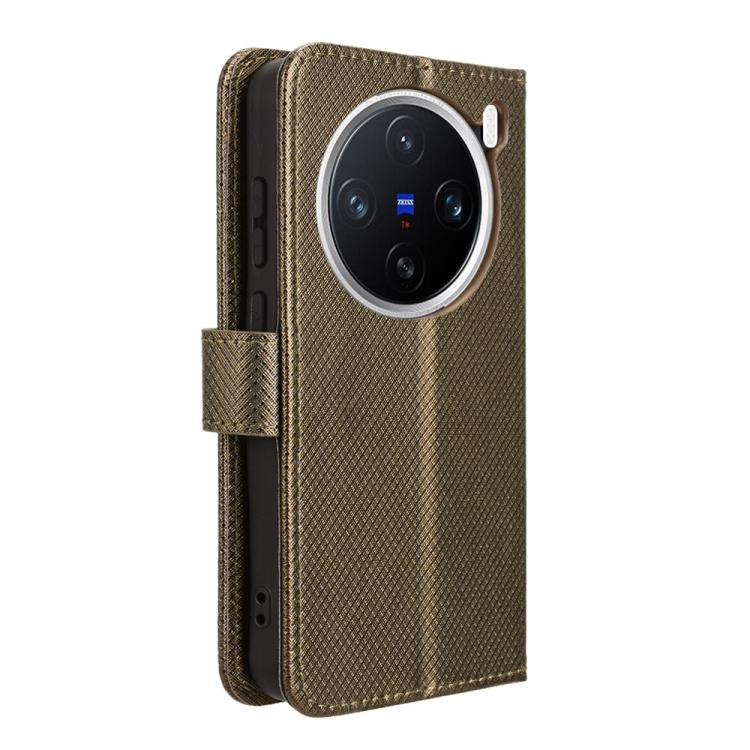 For vivo X200 5G Diamond Texture Leather Phone Case
