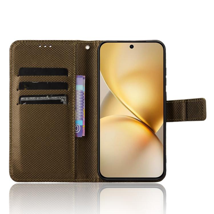For vivo X200 5G Diamond Texture Leather Phone Case
