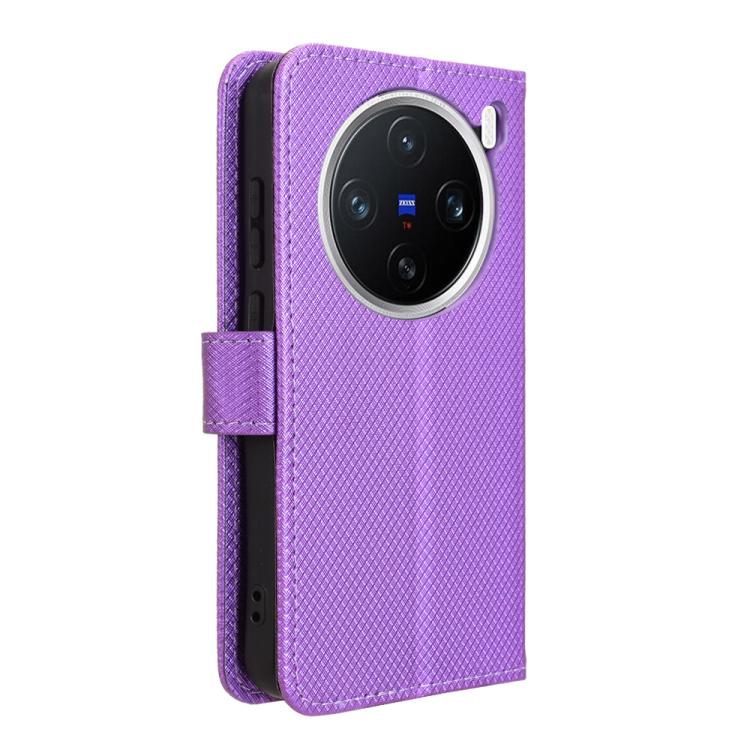 For vivo X200 5G Diamond Texture Leather Phone Case