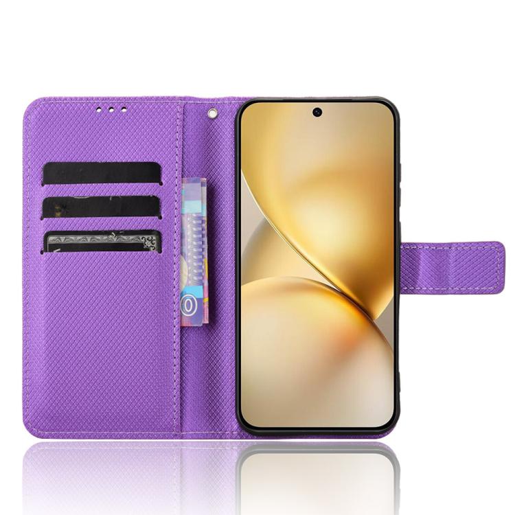 For vivo X200 5G Diamond Texture Leather Phone Case