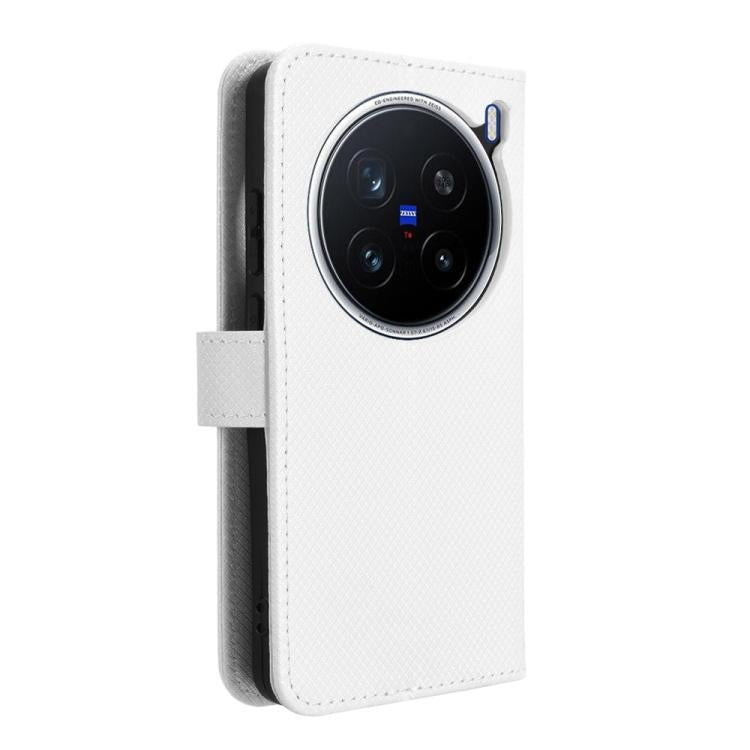 For vivo X200 Pro 5G Diamond Texture Leather Phone Case