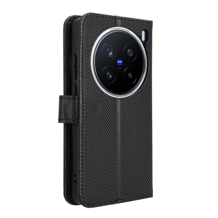 For vivo X200 Pro 5G Diamond Texture Leather Phone Case