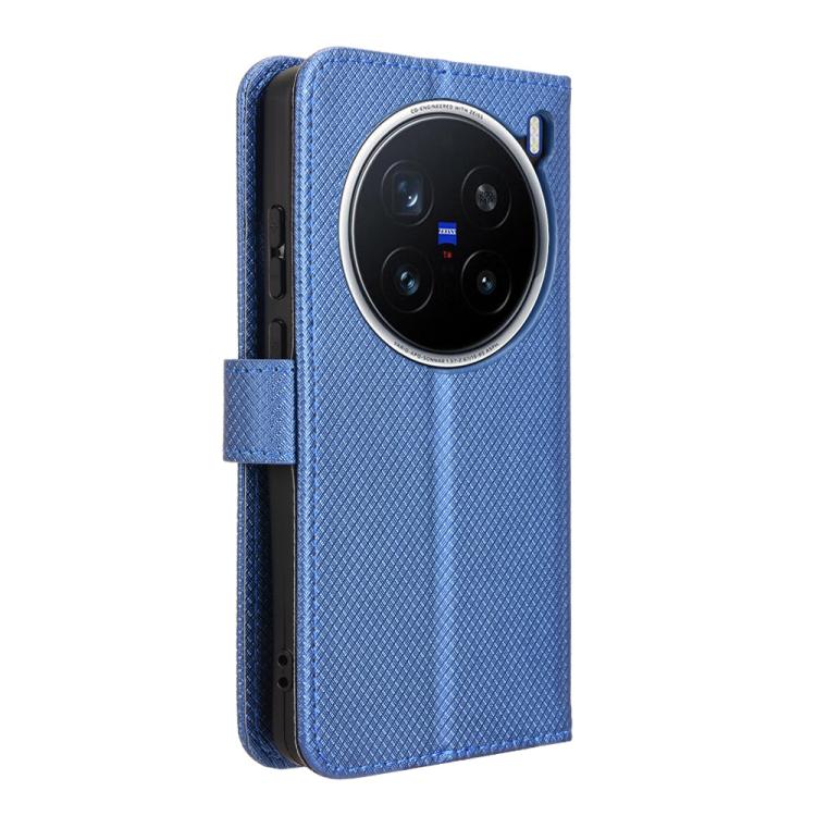 For vivo X200 Pro 5G Diamond Texture Leather Phone Case