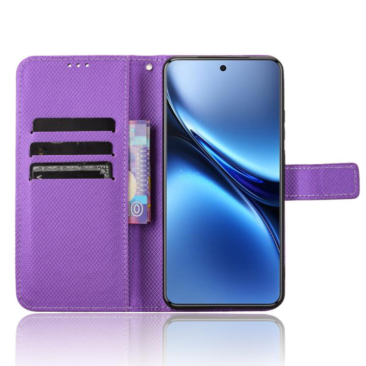 For vivo X200 Pro 5G Diamond Texture Leather Phone Case