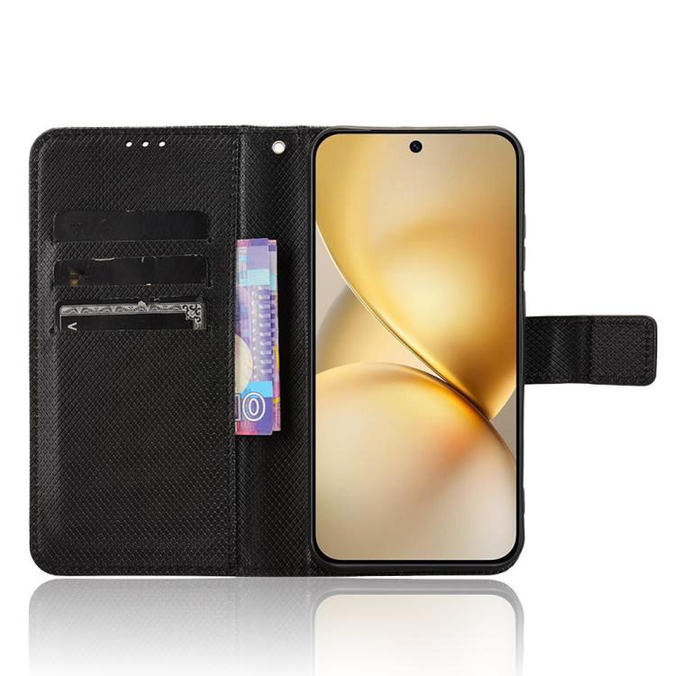 For vivo X200 Pro mini 5G Diamond Texture Leather Phone Case