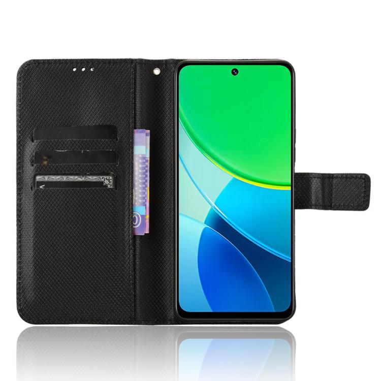 For vivo Y19s 4G Diamond Texture Leather Phone Case