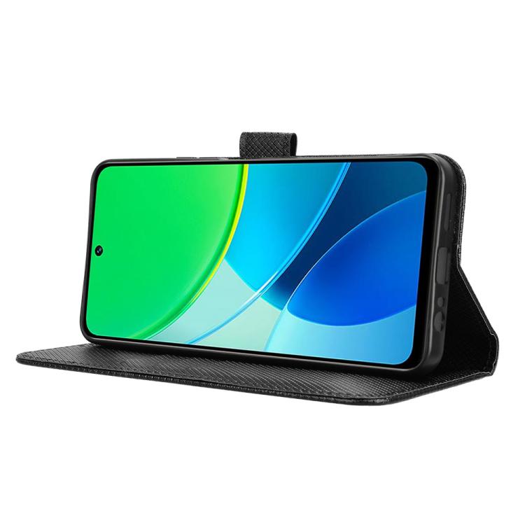 For vivo Y19s 4G Diamond Texture Leather Phone Case