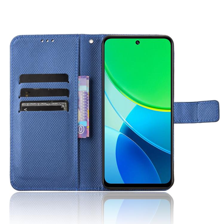 For vivo Y19s 4G Diamond Texture Leather Phone Case