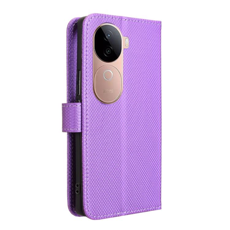 For vivo V40e 5G / iQOO Z9S 5G Diamond Texture Leather Phone Case