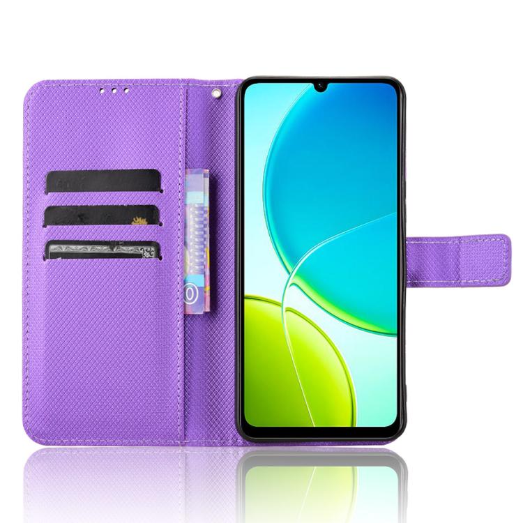 For vivo Y04 4G / Y29s 5G Diamond Texture Leather Phone Case