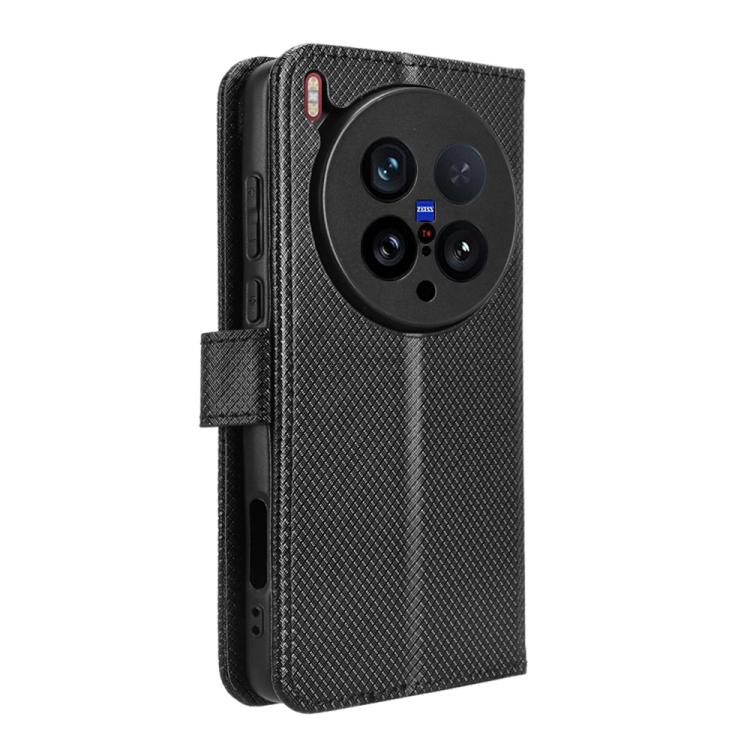 For vivo X200 Ultra 5G Diamond Texture Leather Phone Case