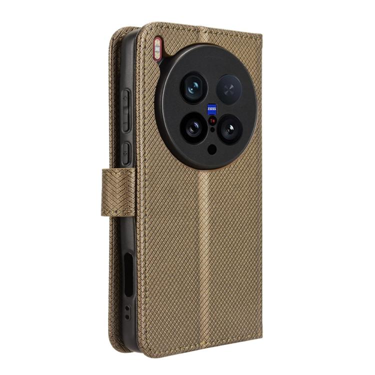 For vivo X200 Ultra 5G Diamond Texture Leather Phone Case