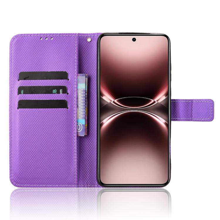 For vivo X200 Ultra 5G Diamond Texture Leather Phone Case