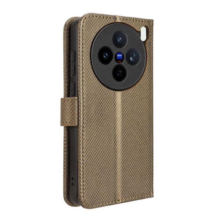 For vivo X200s 5G Diamond Texture Leather Phone Case