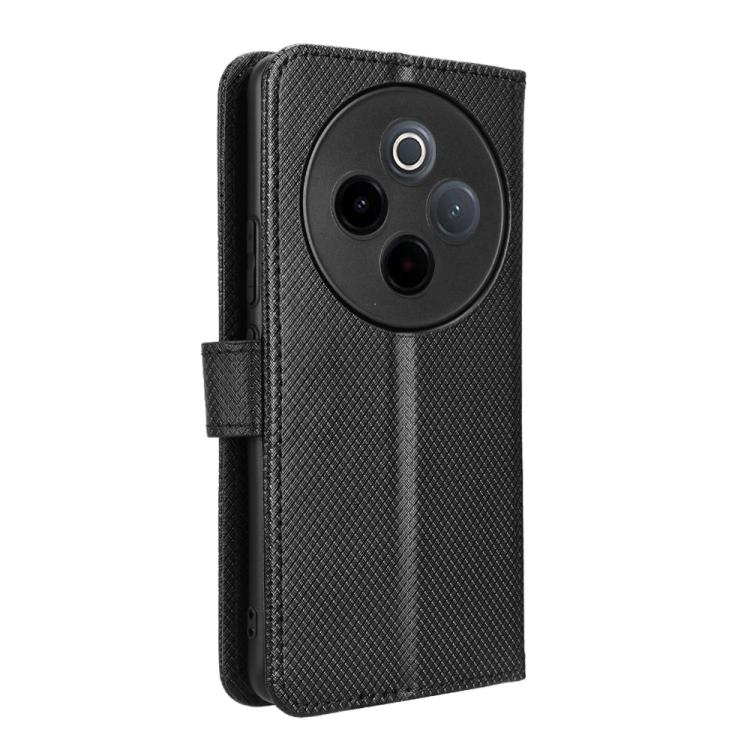 For vivo T4 5G / iQOO Z10 5G Global Diamond Texture Leather Phone Case