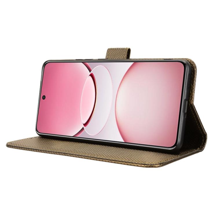 For vivo T4 5G / iQOO Z10 5G Global Diamond Texture Leather Phone Case