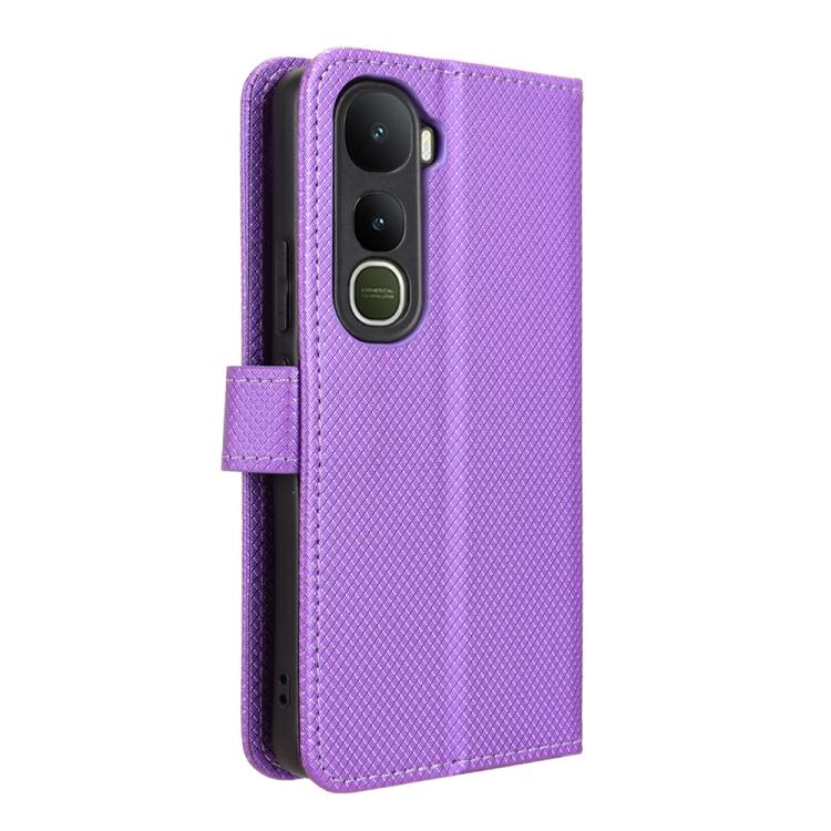 For vivo Y400 4G / 5G / iQOO Z10 Lite 4G Diamond Texture Leather Phone Case