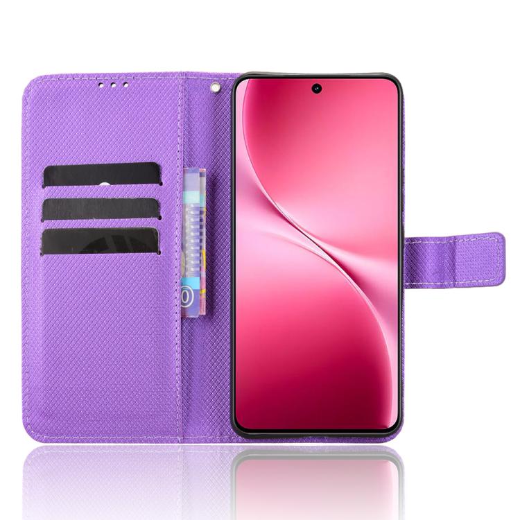 For vivo V60 Lite 4G / 5G Diamond Texture Leather Phone Case