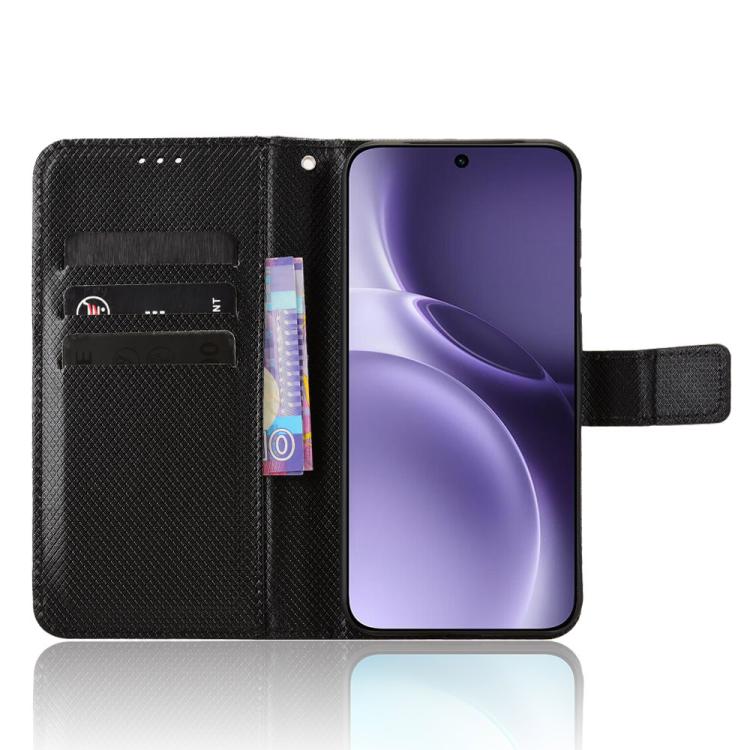 For vivo X300 Pro Diamond Texture Leather Phone Case