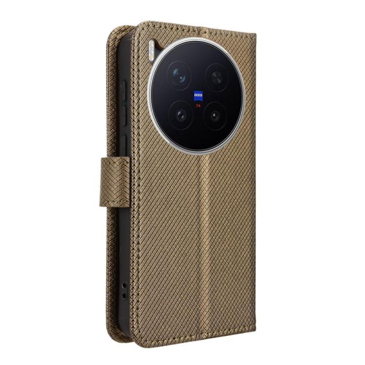 For vivo X300 Pro Diamond Texture Leather Phone Case